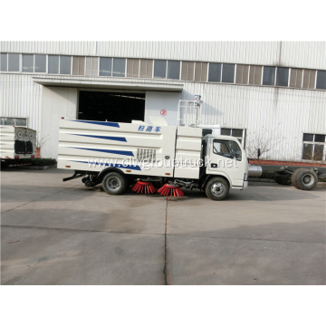 4 brush diesel road dust sweeper cleaner truck